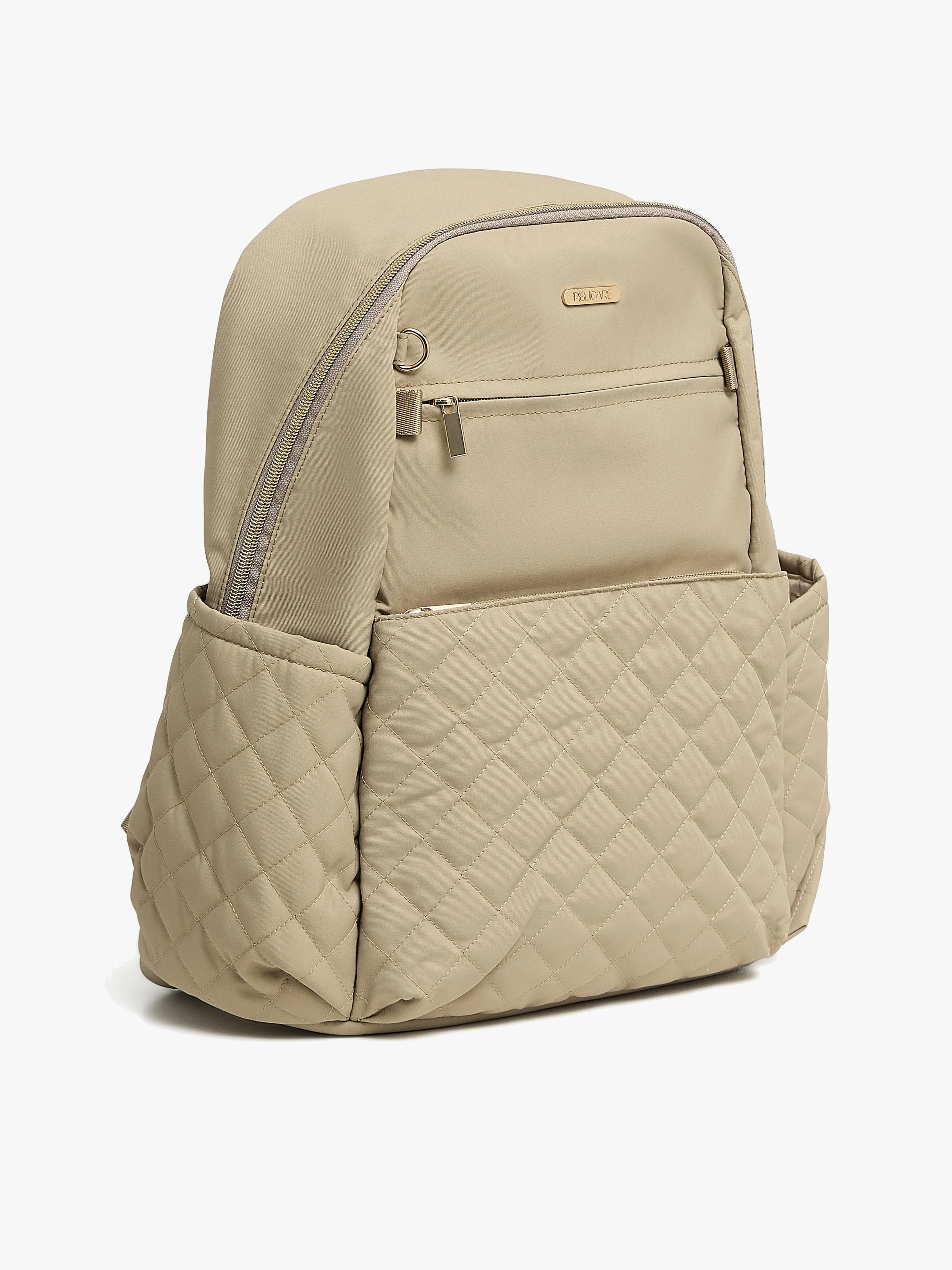 Pelicare Quilted skötryggsäck, Beige